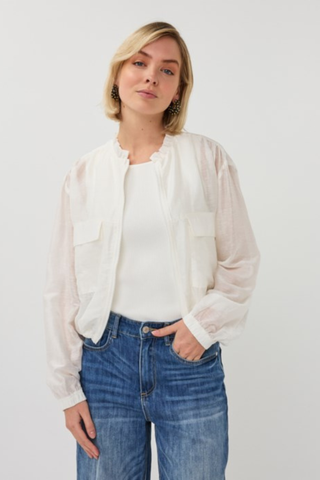 Whisper Linen Track Jacket