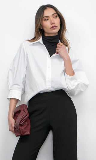 Thea Oversized Lantern Sleeve Shirt