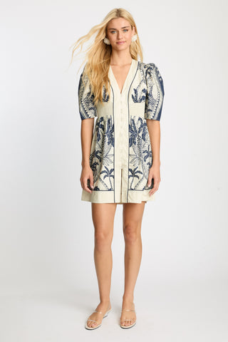 Lucinda Dress in Ink Island