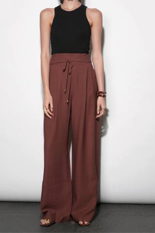 Taryn Waist Tie Wide Leg Pants