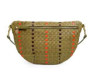 Grande Fanny - Woven Checker w/ Stripe in Olive Multi