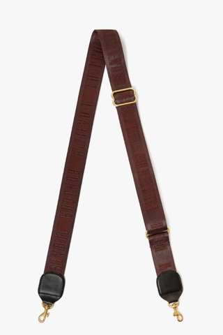 Adjustable Crossbody Strap in Chocolate- Bonjour Au Revoir