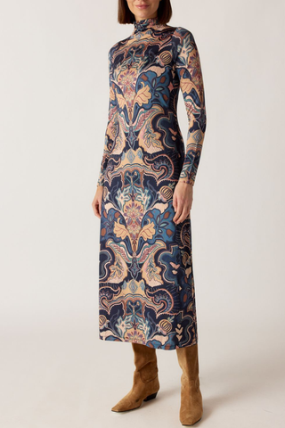 Paxton Dress In Saddle