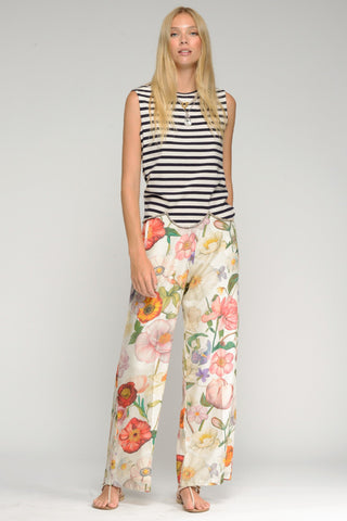 Paula Floral Wide-Leg Pant