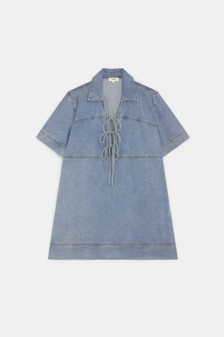 Clever Mini Denim Dress