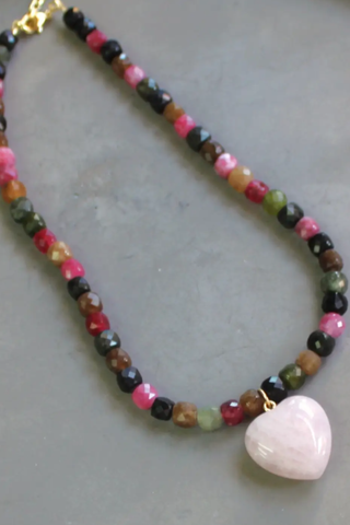 Maysen Tourmaline Heart Necklace
