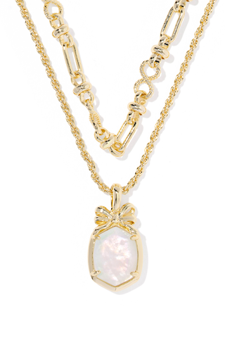 Daphne Bow Multi Strand Necklace