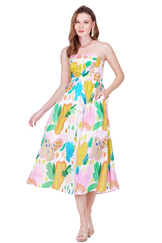 Garden Art Tube Dress