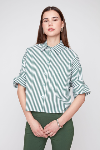 Bay Striped Button Up