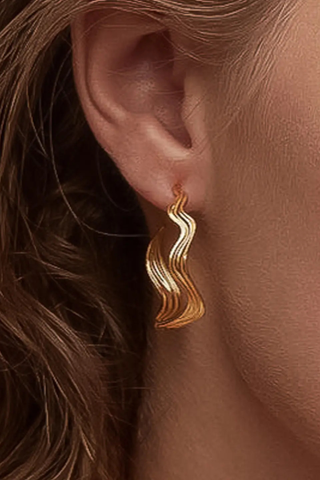 Fontaine Wave Statement Earrings
