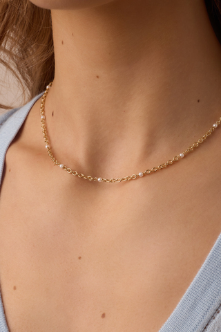 Finley Pearl Dot Necklace