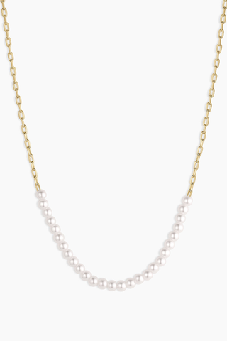 Finley Pearl Row Necklace