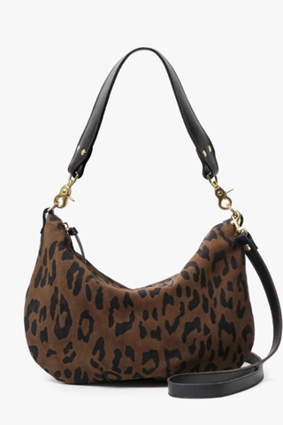 Moyen Messenger in Pablo Cat Suede- Cocoa