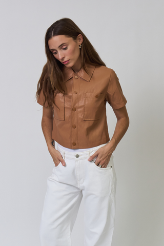 Chelsea Vegan Cropped Jacket