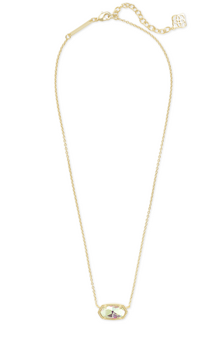 Elisa Short Pendant Necklace Dichroic Glass